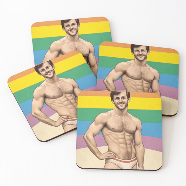 Item preview, A Classic Mid-Century Gay Male Pin-Up designed and sold by gayishdesign.