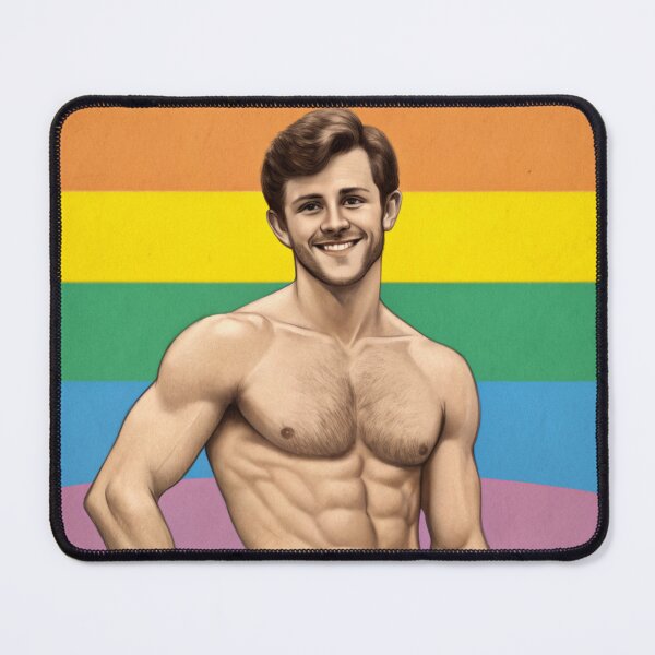 Item preview, A Classic Mid-Century Gay Male Pin-Up designed and sold by gayishdesign.