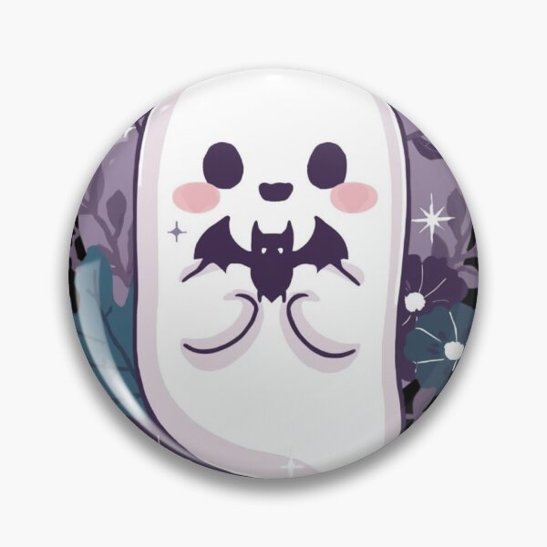Item preview, Creepy Cute Ghost with Bat PNG | Kawaii Spooky Season Floral Design | Pastel Goth Halloween Sublimation Digital Download T-Shirt Art designed and sold by HimBoo.
