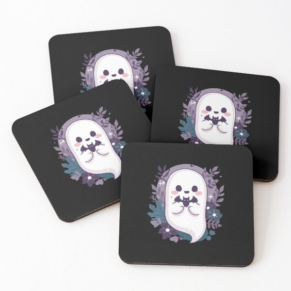 Item preview, Creepy Cute Ghost with Bat PNG | Kawaii Spooky Season Floral Design | Pastel Goth Halloween Sublimation Digital Download T-Shirt Art designed and sold by HimBoo.