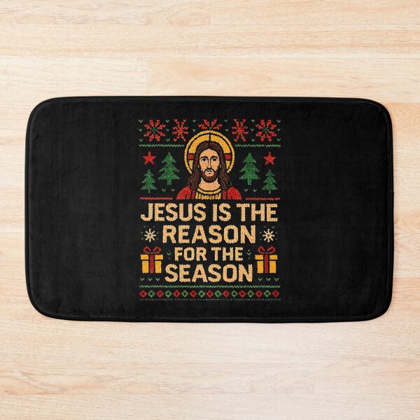 Item preview, Jesus is the Reason for the Season Ugly Christmas Sweater designed and sold by plushism.
