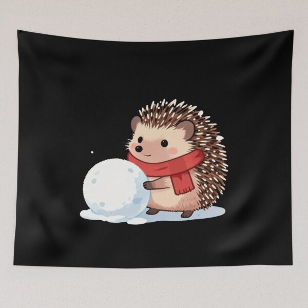 Item preview, Hedgehog Snowball Snuggles designed and sold by Aetheriswork.