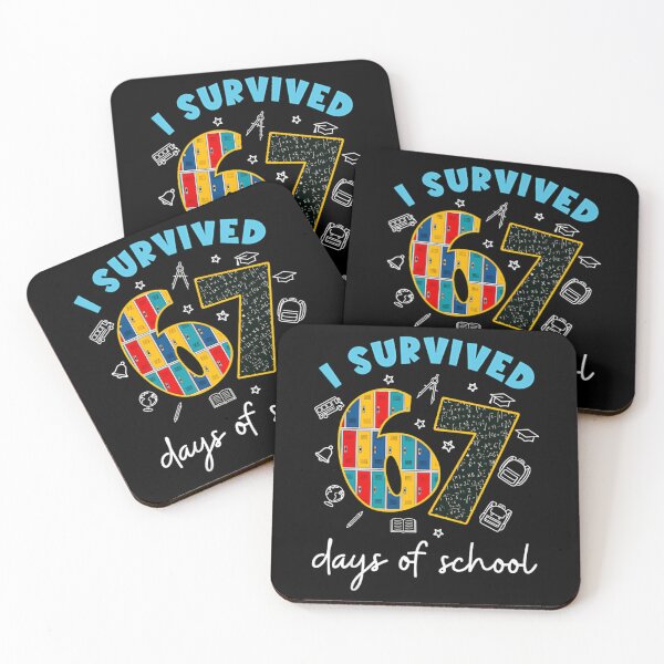 Item preview, Classic School 67 67 Days I Funny Meme Student Teacher of Survived designed and sold by SteveSaccoro.