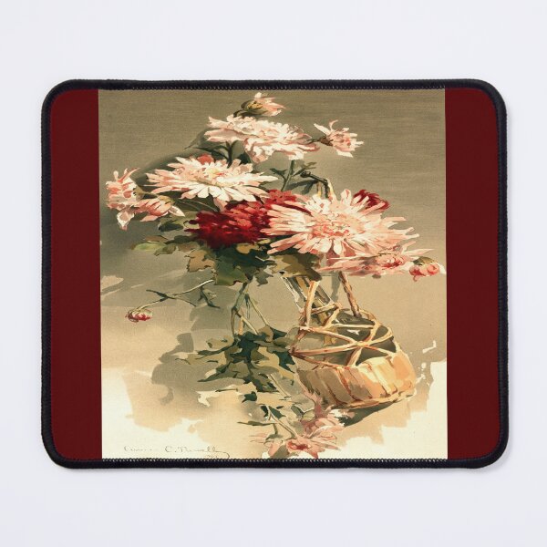 Item preview, Chrysanthemums No. 4 by  Annie C. Nowell (1886)// Public Domain designed and sold by Vernissage-dart.