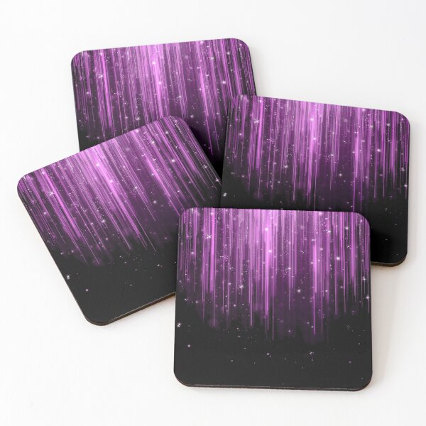Item preview, Cascading Purple Light Streaks with Sparkles – Enchanted Cosmic Glow designed and sold by PixelVibe782.