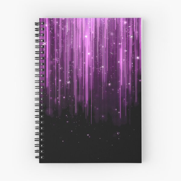 Item preview, Cascading Purple Light Streaks with Sparkles – Enchanted Cosmic Glow designed and sold by PixelVibe782.