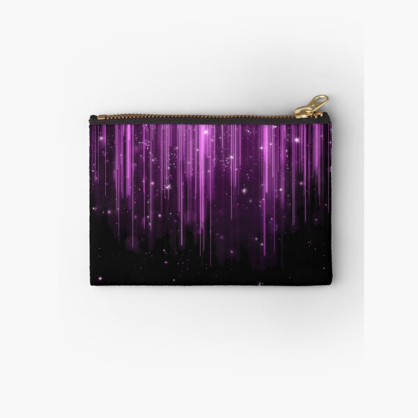 Item preview, Cascading Purple Light Streaks with Sparkles – Enchanted Cosmic Glow designed and sold by PixelVibe782.