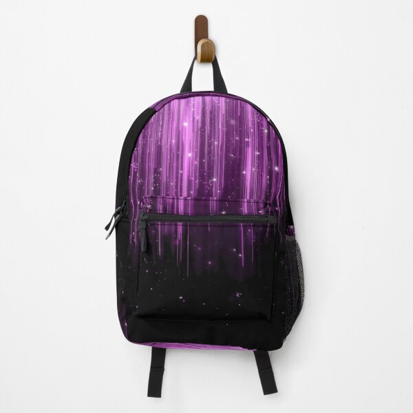 Item preview, Cascading Purple Light Streaks with Sparkles – Enchanted Cosmic Glow designed and sold by PixelVibe782.