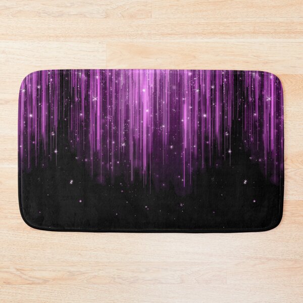 Item preview, Cascading Purple Light Streaks with Sparkles – Enchanted Cosmic Glow designed and sold by PixelVibe782.