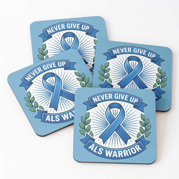 Item preview, Never Give Up - ALS Warrior designed and sold by TeeRificTees.