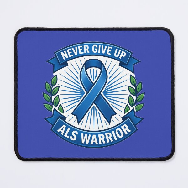 Item preview, Never Give Up - ALS Warrior designed and sold by TeeRificTees.