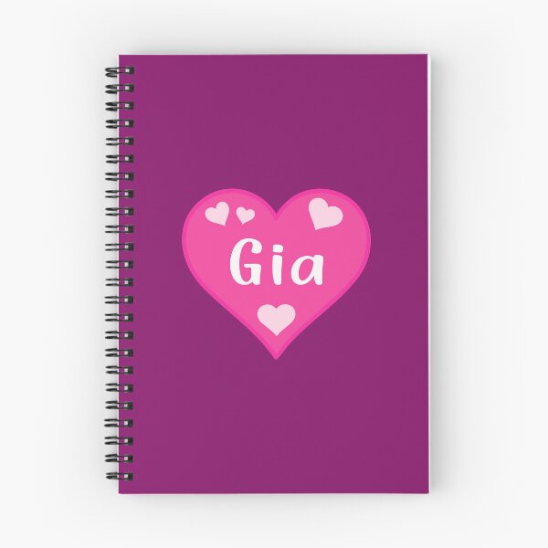 Item preview, Gia Name Pink Heart  designed and sold by Jeallan Designs.
