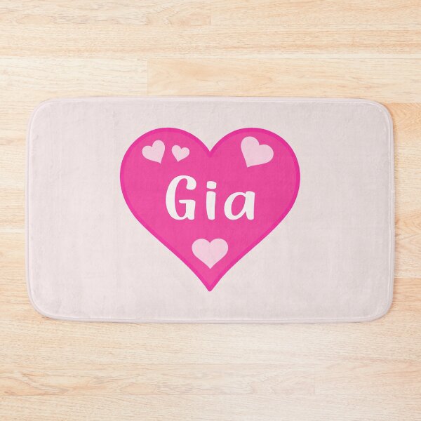 Item preview, Gia Name Pink Heart  designed and sold by Jeallan Designs.