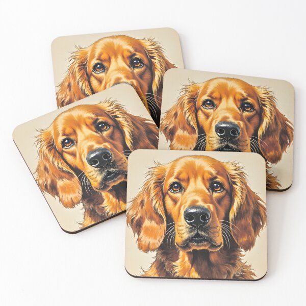 Item preview, Canine Pawtrait - Golden Cocker Spaniel dog designed and sold by Petalandfur.