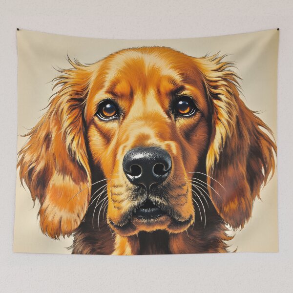 Item preview, Canine Pawtrait - Golden Cocker Spaniel dog designed and sold by Petalandfur.