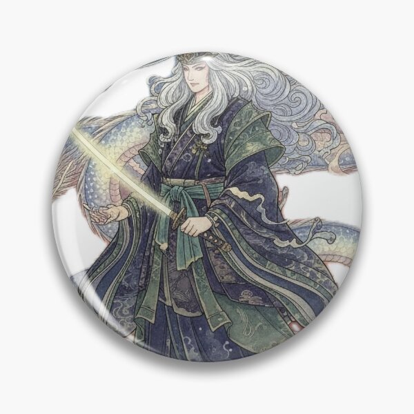 Item preview, Two-Headed Dragon Guardian and the Moonlit Sword Master designed and sold by WagyuDesigns.