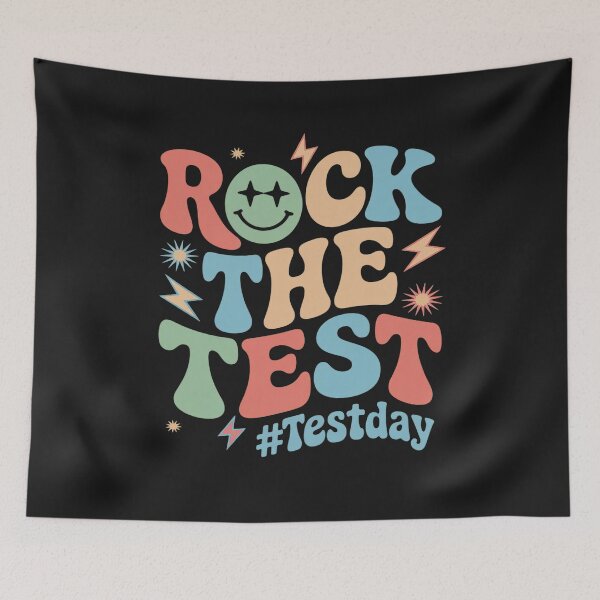 Item preview, Rock The Test Testing Day Retro Motivational Teacher Student designed and sold by JessicaWalshdf.
