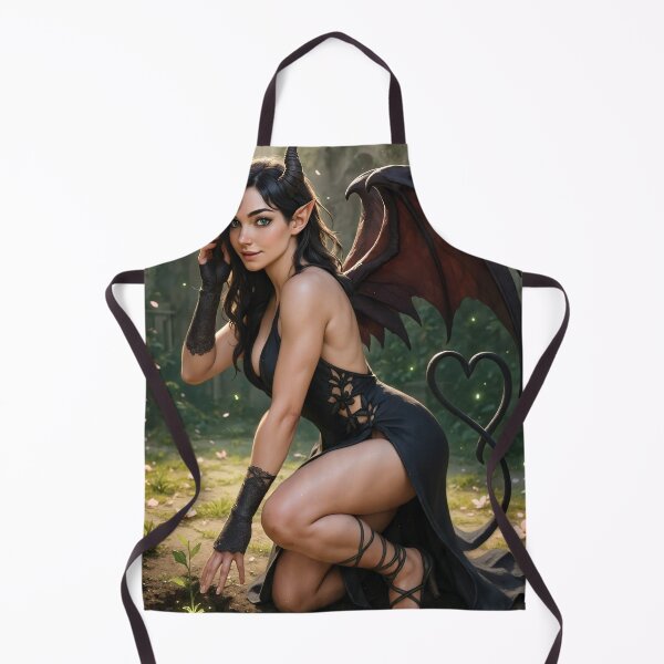 Item preview, Succubus in black tending glowing plant renewal designed and sold by CathryneDelamort.
