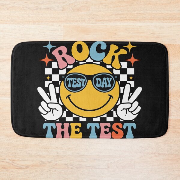 Item preview, Rock The Test Testing Day Retro Smile Face Teacher Student designed and sold by GaryBellcvbnb.
