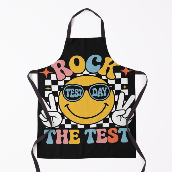 Item preview, Rock The Test Testing Day Retro Smile Face Teacher Student designed and sold by GaryBellcvbnb.