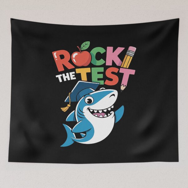 Item preview, Rock The Test Testing Day Shark Motivational Teacher Student designed and sold by JessicaWalshdf.