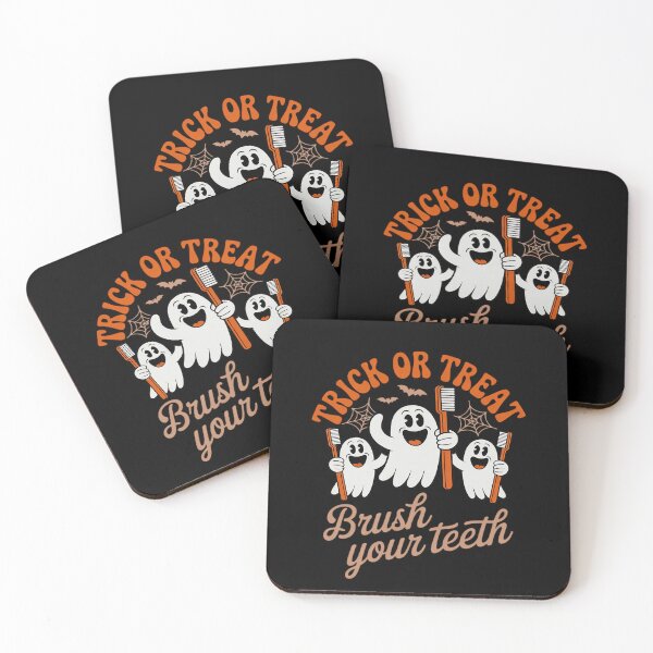Item preview, Trick Or Treat Brush Your Teeth Halloween Dental Hygiene designed and sold by DetroitMug.