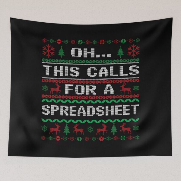 Item preview, For Funny Nerd This Oh Spreadsheet Calls Christmas Holiday Fashion Classic designed and sold by JasonCorvar.