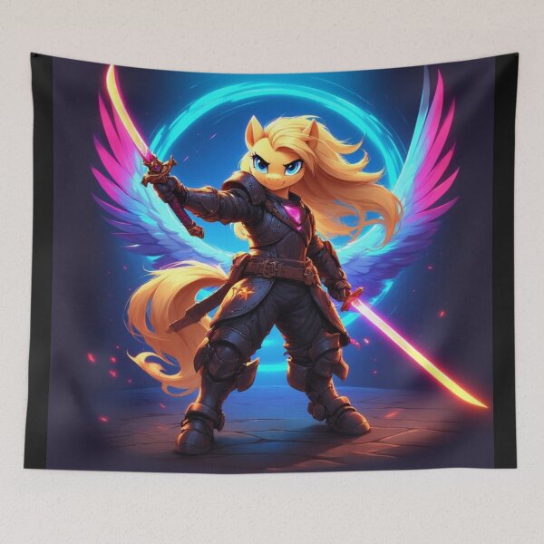 Item preview, Samurai Pony with Glowing Swords designed and sold by SweetRossel.