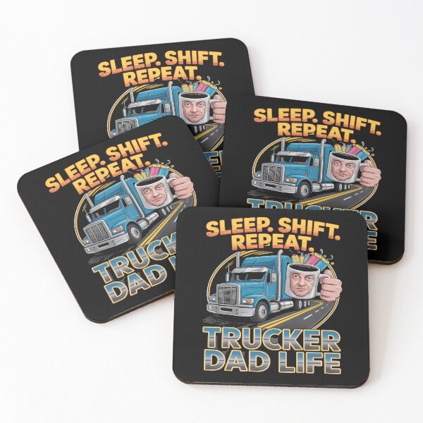 Item preview, trucker dad  - stars and stripes - trucker lifestyle - long haul dad - highway hero - usa trucker - truck driver dad - american flag trucker - truck driver shirt - rig life - 18 wheeler pride designed and sold by JansenGS.