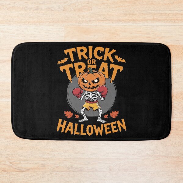 Item preview, Trick Or Treat Skeleton Boxer Pumpkin Head Funny Halloween designed and sold by DetroitMug.