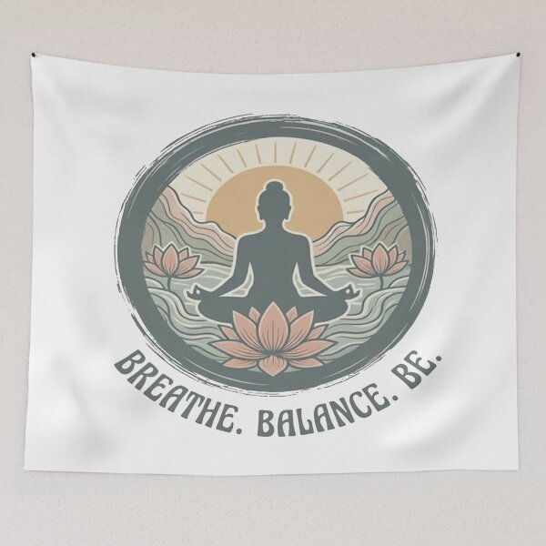 Item preview, breathe balance.beyoga,peace,inner peace,zen designed and sold by Catfighter.
