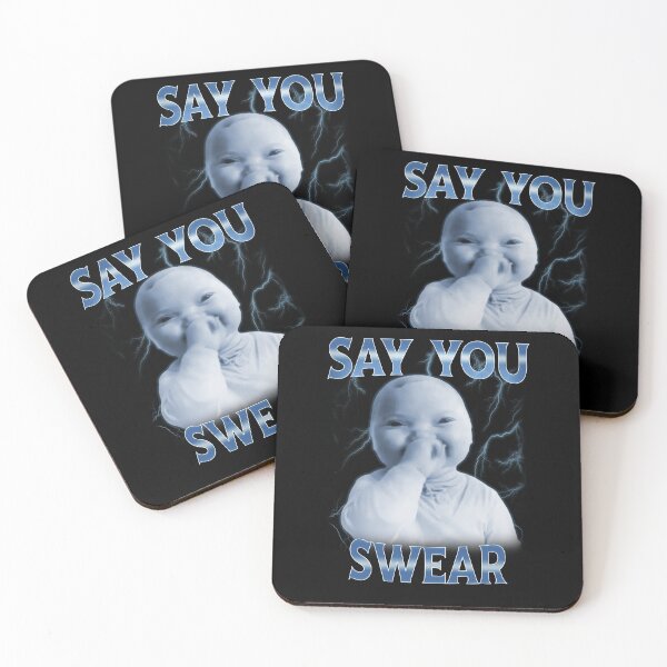 Item preview, Say You Swear Ai Niche Baby Holding Laugh Genz Meme designed and sold by elderberry.