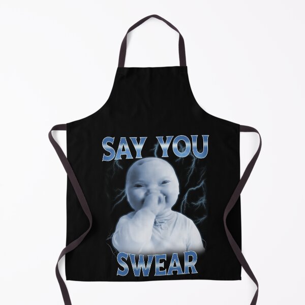 Item preview, Say You Swear Ai Niche Baby Holding Laugh Genz Meme designed and sold by elderberry.