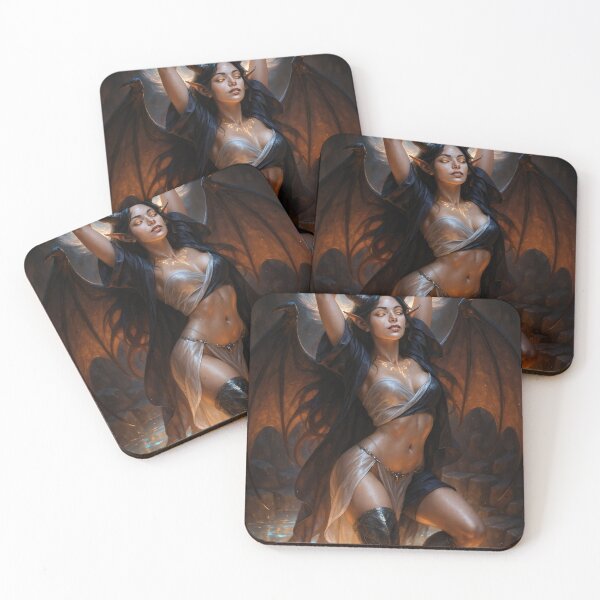 Item preview, Horned winged dark cloak rebirth waters designed and sold by CathryneDelamort.