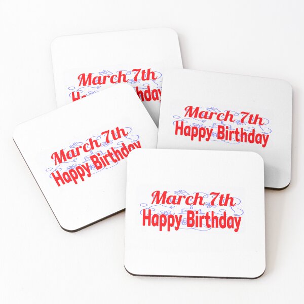 Item preview, March 7th, Happy birthday  designed and sold by Sujinthaiart.