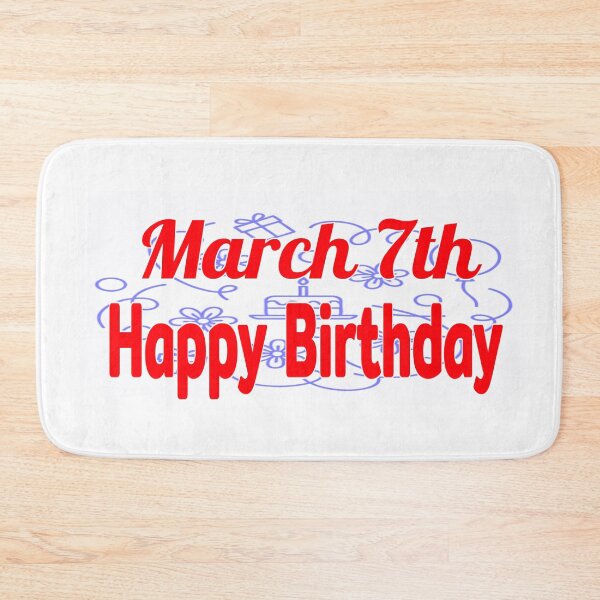 Item preview, March 7th, Happy birthday  designed and sold by Sujinthaiart.