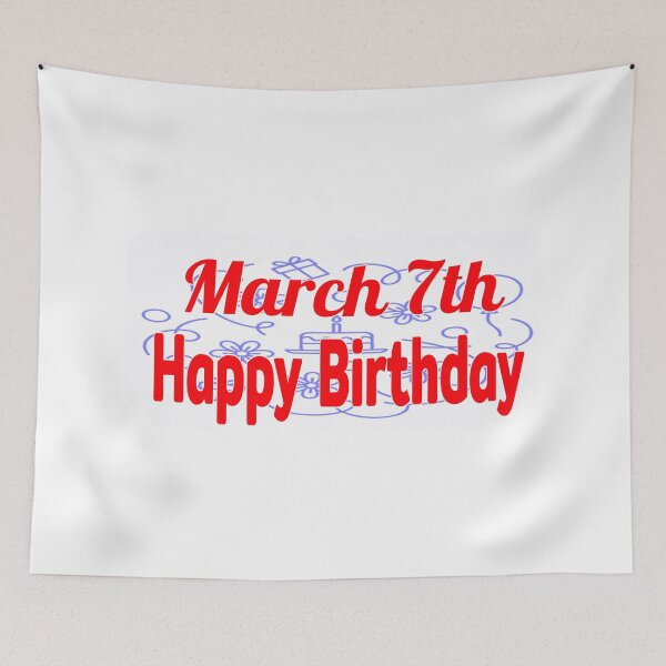 Item preview, March 7th, Happy birthday  designed and sold by Sujinthaiart.