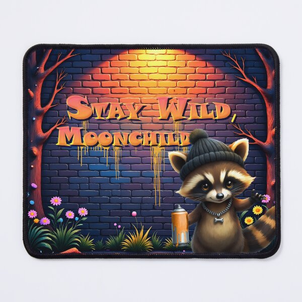 Item preview, Moonchild’s Most Wanted – The Graffiti Raccoon Bandit. designed and sold by nicky2342.
