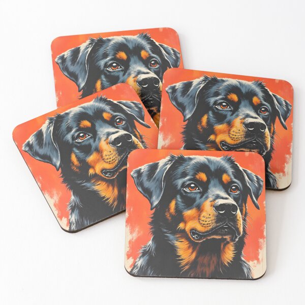 Item preview, Canine Pawtrait - Rottweiler dog designed and sold by Petalandfur.