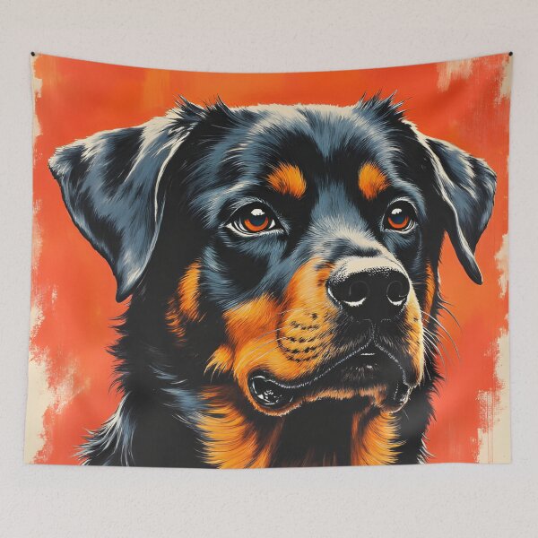 Item preview, Canine Pawtrait - Rottweiler dog designed and sold by Petalandfur.