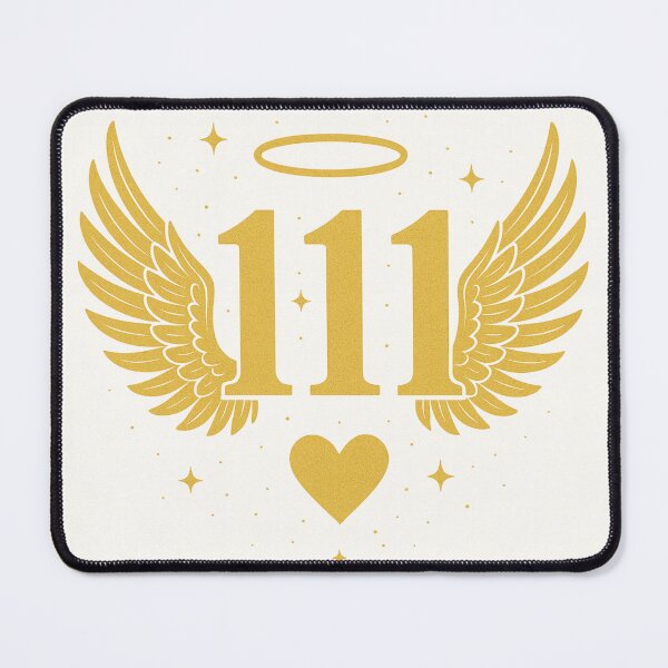 Item preview, Golden 111 Angel Number Wings Art designed and sold by HiteshArt111.