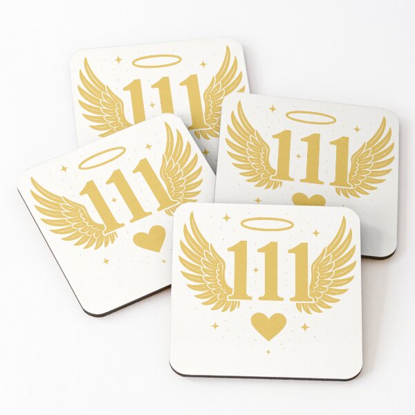 Item preview, Golden 111 Angel Number Wings Art designed and sold by HiteshArt111.