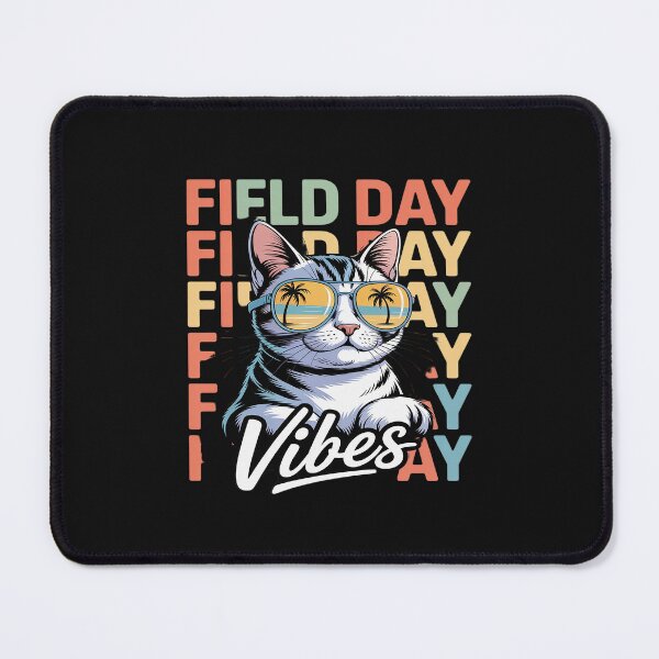 Item preview, School field day Vibes Summer 2024 Retro Cat Teachers Kids designed and sold by JessicaWalshdf.