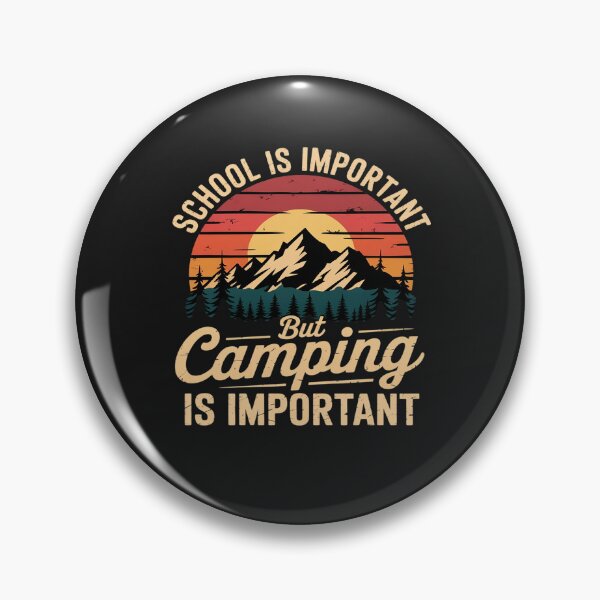 Item preview, School Is Important But Camping Is Importanter Youth Kids designed and sold by JessicaWalshdf.
