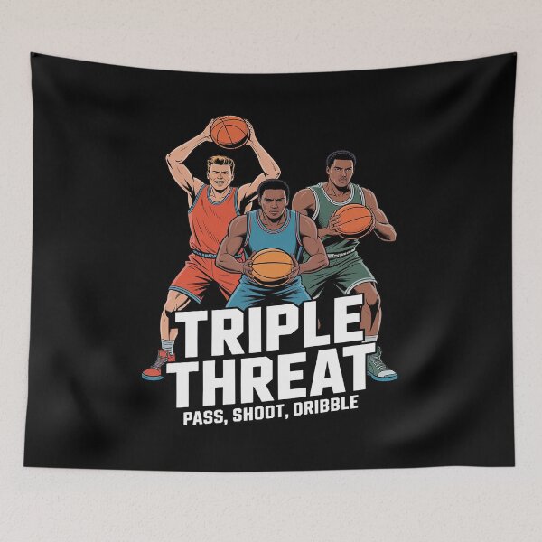 Item preview, Triple Threat Basketball Girls Pass, Shoot, Dribble Sports designed and sold by DetroitMug.