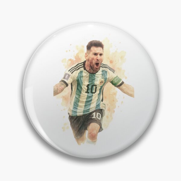 Item preview, Goaaal Lionel Messi watercolor illustration  designed and sold by sabartgunpla.