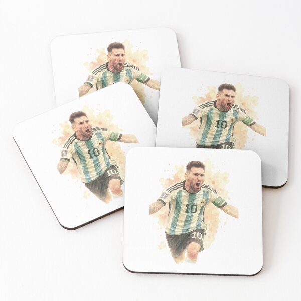 Item preview, Goaaal Lionel Messi watercolor illustration  designed and sold by sabartgunpla.