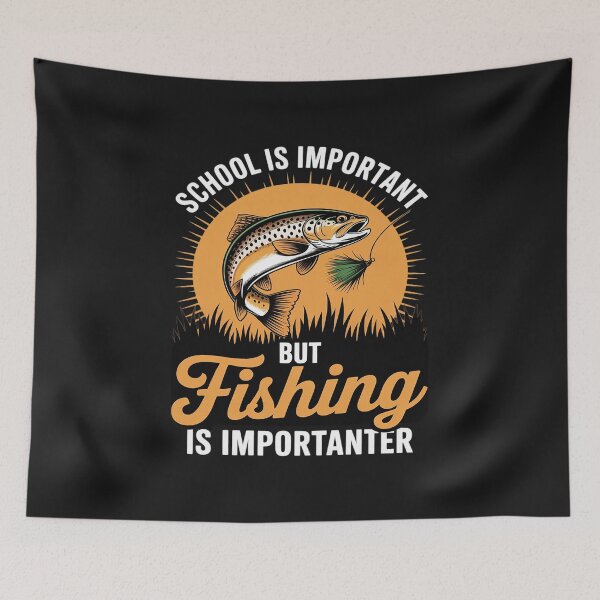 Item preview, School Is Important But Fishing Is Importanter Youth Kids designed and sold by GaryBellcvbnb.