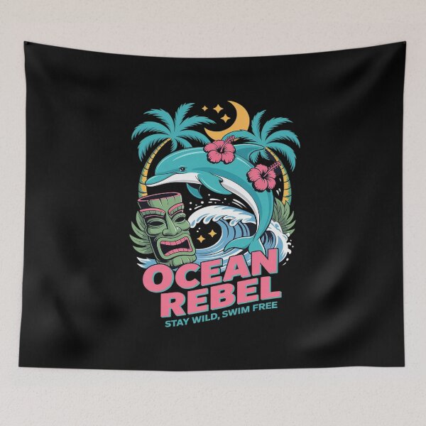 Item preview, Tropical Sea Dolphin, Stay Wild designed and sold by DetroitMug.