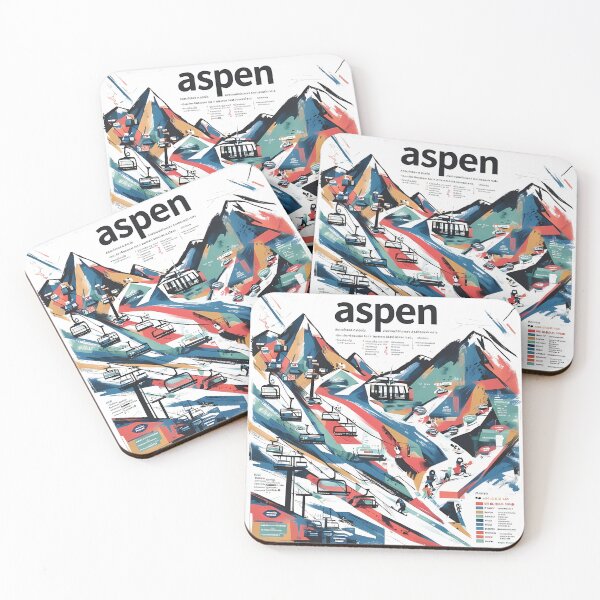 Item preview, Aspen Minimal Contemporary Art – Ski Resort & Nature Line Art Design designed and sold by OzzFrequency.